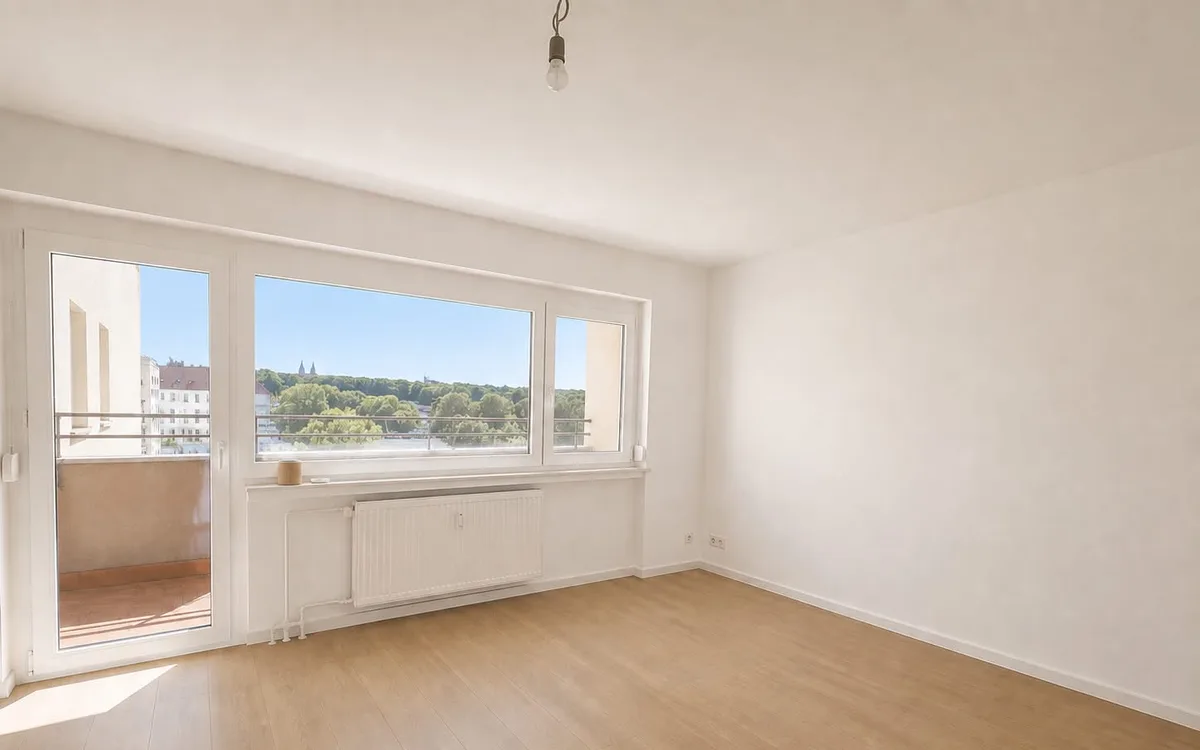Möblierte 1-Zimmer-Kapitalanlage mit Balkon ins Grüne in Hanau